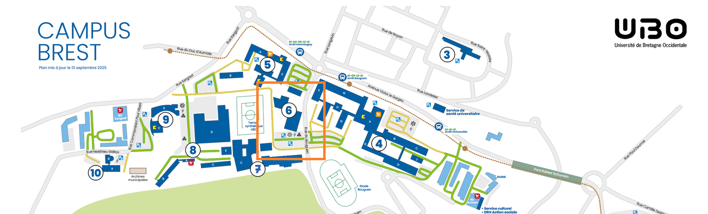 plan du site Brest-Bouguen